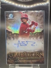 2024 Bowman Chrome Gladiators of the Diamond Autographs Adolfo Sanchez #GDA-AS card