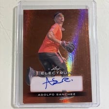 2024 Leaf Electrum Baseball Base Autograph Adolfo Sanchez #BA-AS1 card