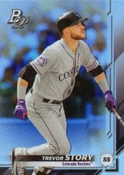 2019 Bowman Platinum Base Set Adolis Garcia #84 card