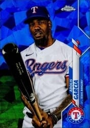 2020 Topps Chrome Update Sapphire Edition Base Set Adolis Garcia #U-166 card
