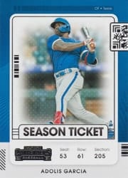 2021 Panini Contenders Base Set Adolis Garcia #25 card