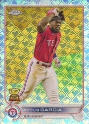 2022 Topps Chrome Logofractor Edition Base Set Adolis Garcia #96 card