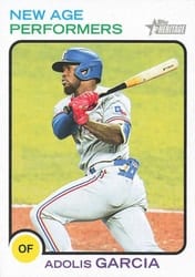 2022 Topps Heritage New Age Performers Adolis Garcia #NAP-17 card