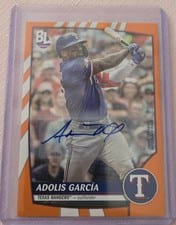 Adolis Garcia 2023 Topps Big League Electric Orange Autographs card