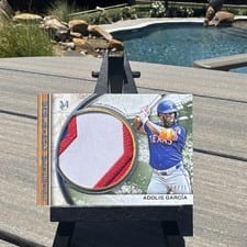 2025 Topps Museum Collection Momentous Material Jumbo Patch Relics Adolis García #MMJP-AG card