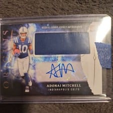 2024 Panini Origins Rookie Jumbo Jersey Autographs Adonai Mitchell #RJA-AMI card
