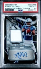 2024 Panini Spectra Aspiring Patch Autographs Adonai Mitchell #APA-AML card