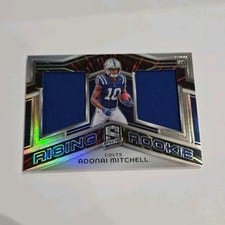 2024 Panini Spectra Rising Rookie Materials Adonai Mitchell #RRM-AML card