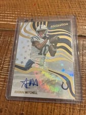 2025 Panini Revolution Revolution Signatures Adonai Mitchell #16 card