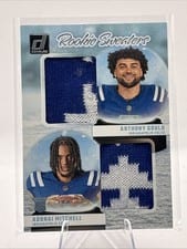 2024 Donruss Rookie Holiday Sweater Duals Adonai Mitchell / Anthony Gould #RHD-IND card