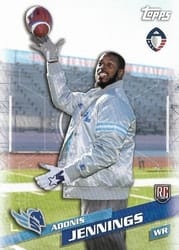 2019 Topps AAF Base Set Adonis Jennings #133 card