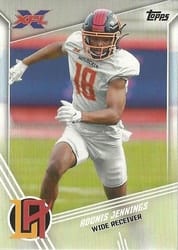 2020 Topps XFL Base Set Adonis Jennings #9 card