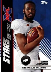 2020 Topps XFL Stars of the XFL Adonis Jennings #9 card