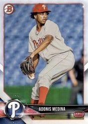 2018 Bowman Draft Base Set Adonis Medina #BD-128 card