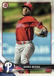 2018 Bowman Prospects Adonis Medina #BP51 card