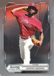 2019 Bowman Sterling Base Set Adonis Medina #BPR-15 card