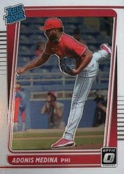 2021 Donruss Optic Base Set Adonis Medina #83 card