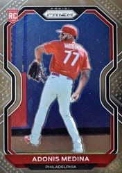 2021 Panini Prizm Base Set Adonis Medina #56 card