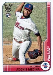 2021 Topps Big League Base Set Adonis Medina #216 card