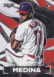 2021 Topps Fire Base Set Adonis Medina #145 card