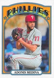 2021 Topps Heritage Base Set Adonis Medina #520 card