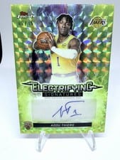 2025-26 Finest Electrifying Signatures Adou Thiero #ESG-AT card