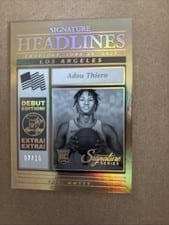2025-26 Panini Signature Series Signature Headlines Adou Thiero #15 card