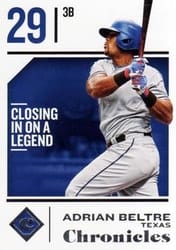 2018 Panini Chronicles Base Set Adrian Beltre #34 card