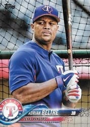 2018 Topps Base Set Adrian Beltre #254 card