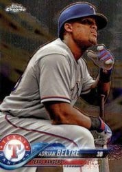 2018 Topps Chrome Base Set Adrian Beltre #131 card