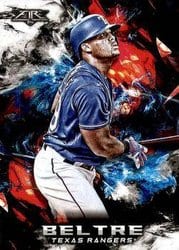2018 Topps Fire Base Set Adrian Beltre #68 card