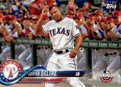 2018 Topps Opening Day Base Set Adrian Beltre #102 card