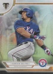2018 Topps Triple Threads Base Set Adrian Beltre #50 card
