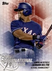2018 Topps Update An International Affair Adrian Beltre #IA-14 card