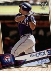 2019 Topps Big League Base Set Adrian Beltre #387 card