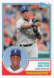 2021 Topps Archives Base Set Adrian Beltre #151 card