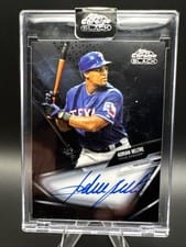 2021 Topps Chrome Black Autographs Adrian Beltre #CBA-AB card