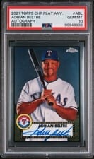 2021 Topps Chrome Platinum Anniversary Autographs Adrian Beltre #PA-ABL card