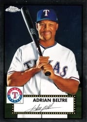 2021 Topps Chrome Platinum Anniversary Base Set Adrian Beltre #505 card