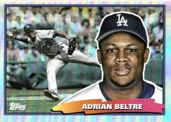 2022 Topps Archives 1988 Topps Big Foil Adrian Beltre #88BF-34 card