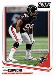 2018 Score Base Set Adrian Clayborn #21 card