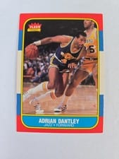 1986 Fleer Adrian Dantley #21 card