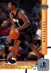 2001-02 Upper Deck Base Set Adrian Griffin #259 card