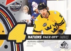 2025-26 SP Game Used 2025 4 Nations Face-Off Fabrics Adrian Kempe #4N-AK card