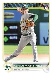 2022 Topps Update Base Set Adrian Martinez #US77 card