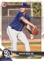 2018 Bowman Prospects Adrian Morejon #BP73 card