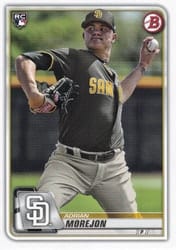 2020 Bowman Base Set Adrian Morejon #65 card