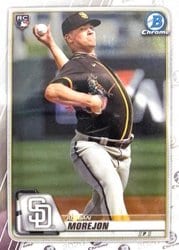 2020 Bowman Chrome Base Set Adrian Morejon #48 card
