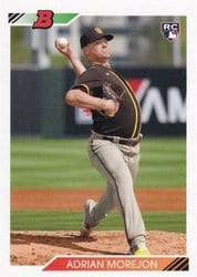 2020 Bowman Heritage Base Set Adrian Morejon #65 card