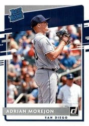 2020 Donruss Base Set Adrian Morejon #55 card